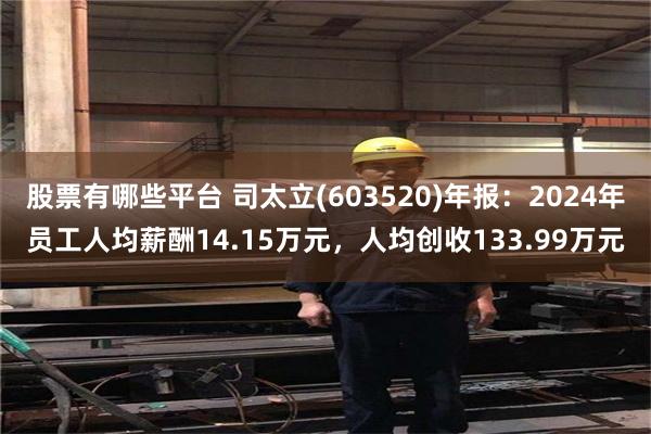 股票有哪些平台 司太立(603520)年报：2024年员工人