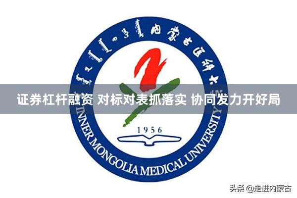证券杠杆融资 对标对表抓落实 协同发力开好局